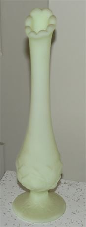Vintage Fenton Custard Swung Vase