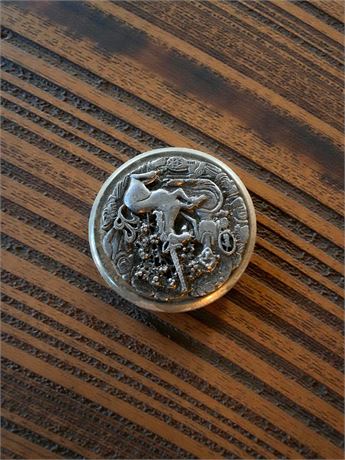 Lot of  Metzke Metal Captured Unicorn Trinket Boxes From 1978 - 1 Box