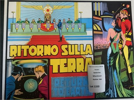 Flash Gordon Return to Earth (Ritorno Sulla Terra) Color Reprint Book