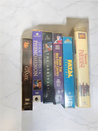 VHS Movie Lot of 6: The Fame, Fatal Instinct, Trapped In Paradise & More