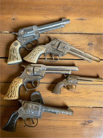 Vintage Toy Cap Gun Lot of 5