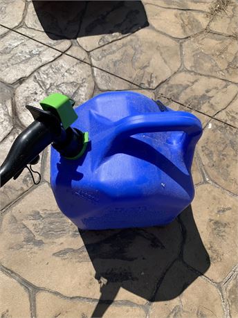 5 Gallon Blue Plastic Kerosene Gas Can