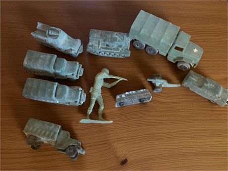 Tim Mee 2½-Ton Cargo Truck, Tank, Field Artillery Canon, Soldiers Toys & More