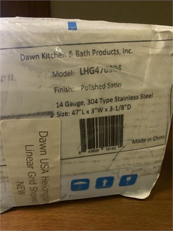 Dawn LHG470304 Heilongjiang Series Stainless Polished Steel Shower Drain
