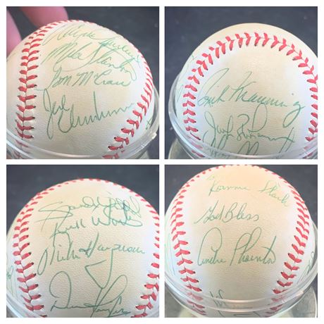 1981 Cleveland Indians Autographed Baseball Signed By Andre Thornton & Others