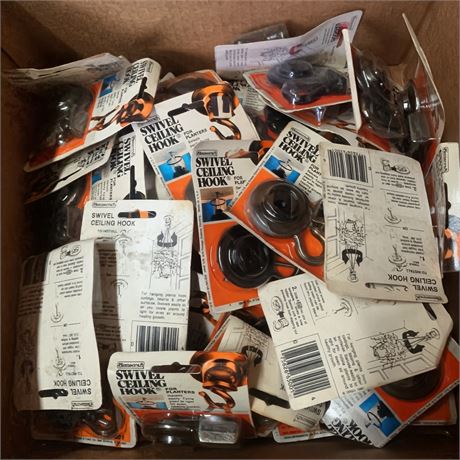 Homecraft 360 Degree Swivel Ceiling Hook Hardware Lot