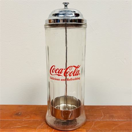 Vintage Coca-Cola Countertop Straw Container