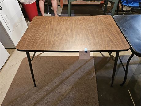 Vintage Kitchen Table with Metal Legs