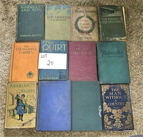 Mixed Antique Books Many First Editions