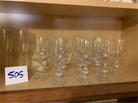 Crystal Goblet Lot