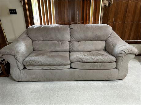 Microsuede sofa