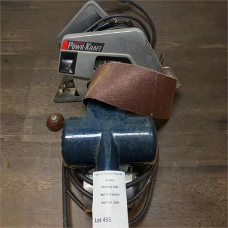 Wards Powr-Kraft Circular Saw, Handheld Power Planer & More