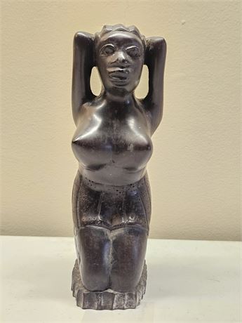 Carved Wood Fertility Statue