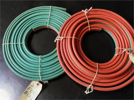 Twin Welding Hoses (Green & Red) - 25 Ft