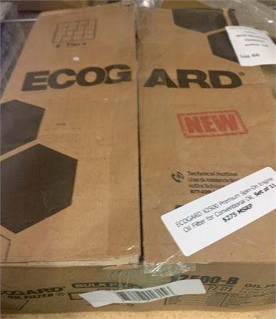 ECOGARD X2500 Premium Spin-On Engine Oil Filters For Conventional Oil Set of 11