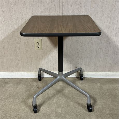 Eames for Herman Miller Rolling Side Contract Table Universal Base Laminate Top