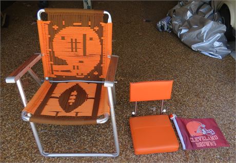 Cleveland Browns Stadium Seat, Lawn Chair, Car Flag
