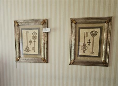 Artist Signed Print "Ornate Keys" One & Two Set