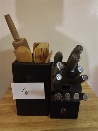 Kitchen Utensils & Henckels Knife Set W/Block