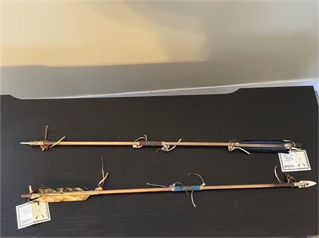 Fetish Arrows crafted by Rydell Jake member of the Navajo Tribe