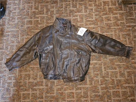 Sawyer Presidio Black Leather Coat