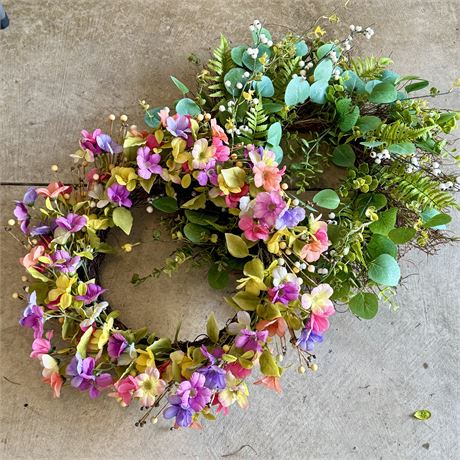 Pair of Artificial Wreaths - Standard Size