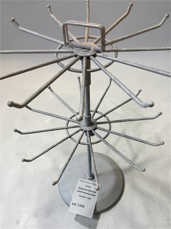 Two Tier Metal Rotating Metal Spinner Display Rack