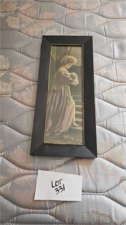 Antique "The Young Mother" Art Print