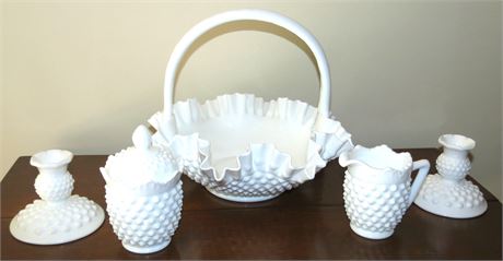 Milk Glass Lot