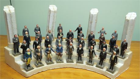 Presidential Figures on Styrofoam Stand