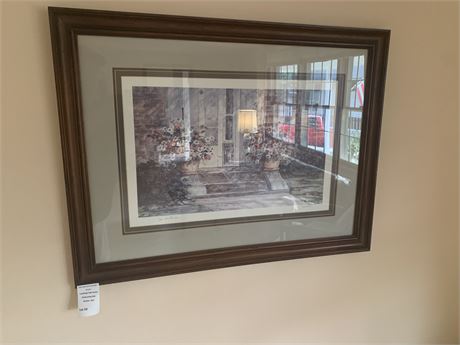 Jan Hartman Signed Lithograph Artwork 168/350 Framed/Matted Under Glass