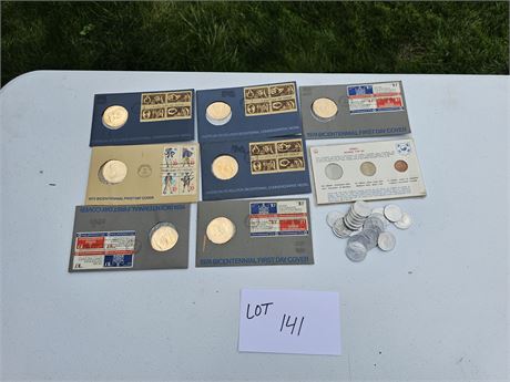 Bicentennial Commemorative Coins & Sunoco Collectors Coins