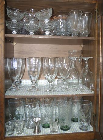 Kitchen Cabinet Cleanout: Glassware