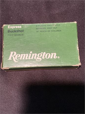 Remington Express Buckshot 2-3/4 Inch Magnum Ammo New In The Box (Has Wear)