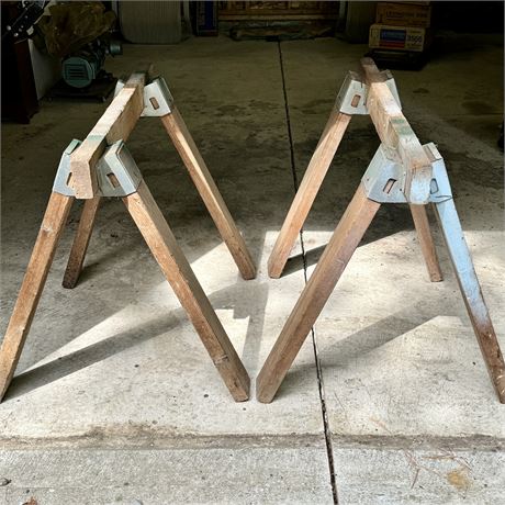 Stanley Wood Sawhorses - #362-A