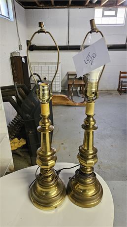 Matching Brass Table Lamps