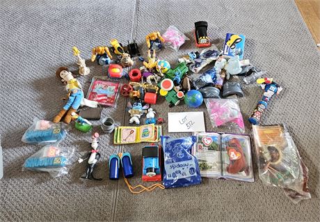 Mixed Toy Lot: Curious George, Thomas, Ty, Happy Meal Toys & More