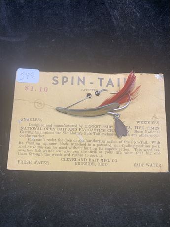 Vintage Spin Tail Fishing Lure by Cleveland Bait Manufacturing