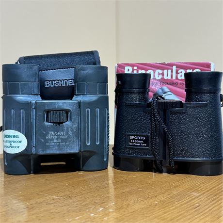 Bushnell Trophy Waterproof 8x25 Binoculars & Basic Set