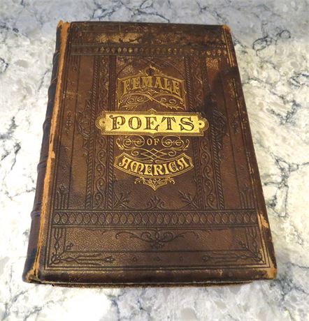 Female Poets Of America Antique Book