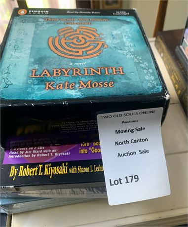 Audiobook Lot - Labyrinth By Kate Mosse, Rich Dads Guide to Becoming Rich & More