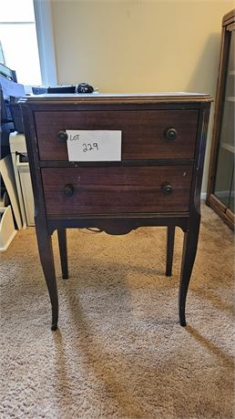 Antique Wood Night Stand