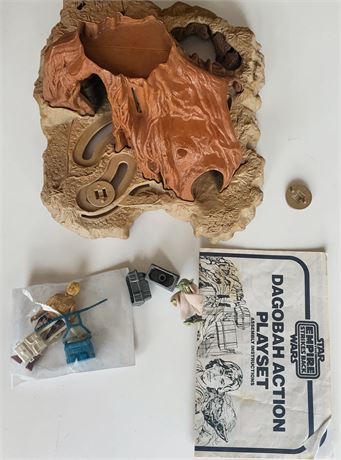 1981 Vintage Star Wars The Empire Strikes Back Dagobah Action Playset