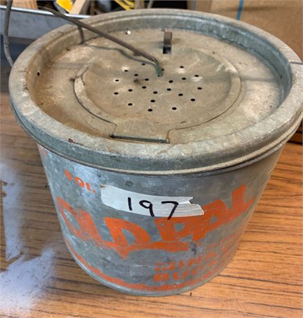 Old Pal Floating Minnow Bucket - VIntage