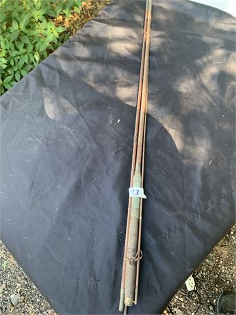 Vintage Bamboo Wood Fishing Pole