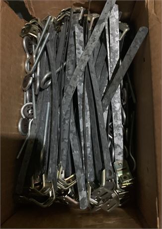 JFD Electronics Galvanized Steel Straps & Screweyes W/Buckles