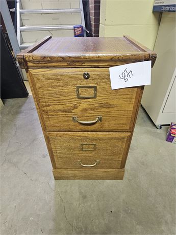 Wood 2 Drawer Filer Cabinet