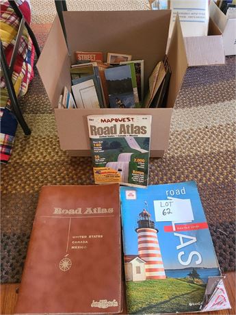 Mixed Lot of Maps / Brochures / Atlas's & More