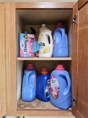 Cupboard Cleanout:Laundry Softeners / Detergents & More - Most Full