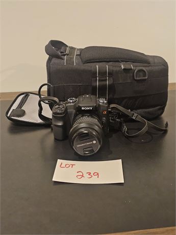 Sony Alph A-100 DSLR Camera 10.2 Mega Pixels ABS C CCD Sensor (Year 2006) With T